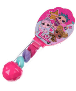 Четка за коса за деца с ластици LOL