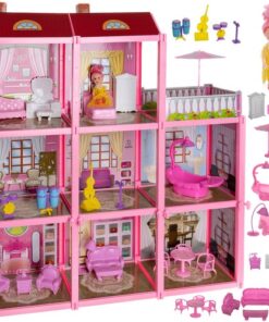 Детска къща за кукли с мебели 65 см Kruzzel