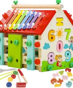 Дървена образователна къщичка за деца Kruzzel 22564