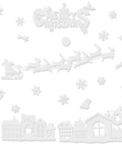 Коледни стикери за прозорец Ruhhy 22305