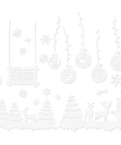 Коледни стикери за прозорци Ruhhy 22253