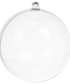 Прозрачни коледни топки 12 см комплект 10 бр Ruhhy