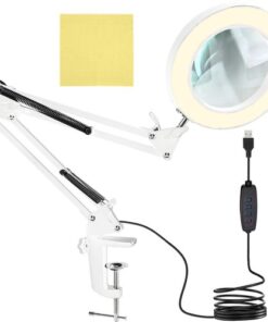 Увеличителна лупа на стойка с лед осветление Izoxis 22692
