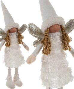 Фея бяла коледна фигурка Ruhhy 22342