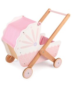 Детска дървена количка за кукли Bigjigs