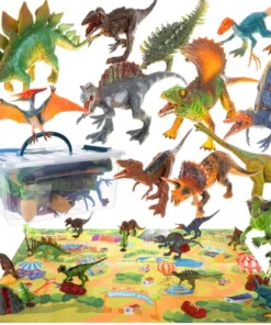 Динозаври за игра с постелка 24 бр. Kruzzel