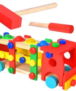 Дървен образователен камион за деца Kruzzel