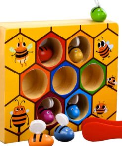 Дървена детска игра Пчелна пита Kruzzel