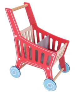 Дървена детска количка за пазаруване Bigjigs