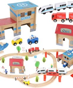 Дървена железница коловоз Kruzzel 22418