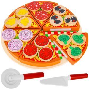Дървена пица за детска игра Kruzzel