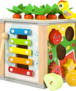 Дървено кубче музикален сортер Kruzzel