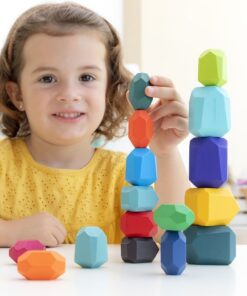 Подреждащи се дървени камъни 16 части InnovaGoods