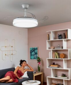 Вентилатор за таван Бял с LED Светлина 72 W InnovaGoods