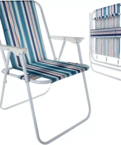 Градински сгъваем стол син Trizand Bergamo