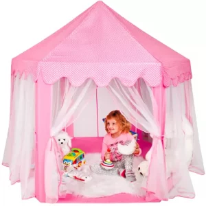 Детска розова палатка Kruzzel 23869