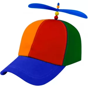 Детска шарена шапка с перка Malatec