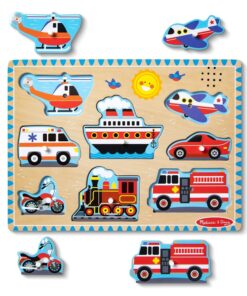 детски музикален пъзел с превозни средства