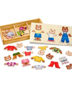 Дървен детски пъзел Семейството на мечките Melissa & Doug