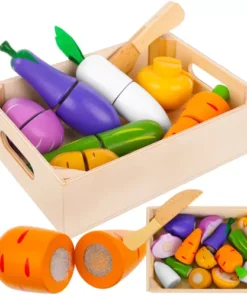 Дървен комплект за рязане на плодове и зеленчуци Kruzzel