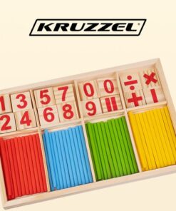 Дървени пръчици за учене на броене Kruzzel 22447