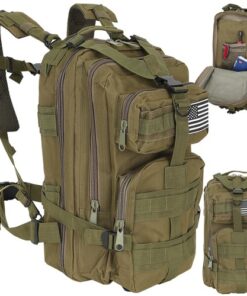 Зелена малка туристическа раница Trizand 23243