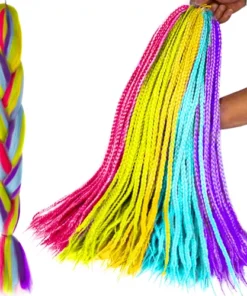 Изкуствена коса цветни плитки Soulima 23571