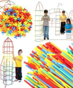 Конструктор за деца сламки комплект 408 бр. Kruzzel 22408