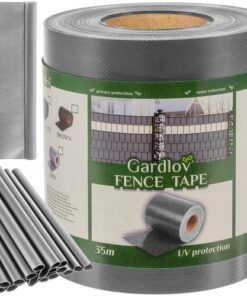 Лента за ограда сива 19cmx35m Gardlov
