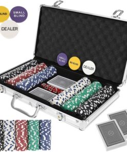 Покер комплект от 300 чипа в кутия HQ 23528