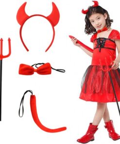 Детски костюм на дявол комплект от 4 елемента S22140