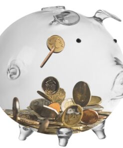 Стъклена касичка прасенце Ruhhy 22588