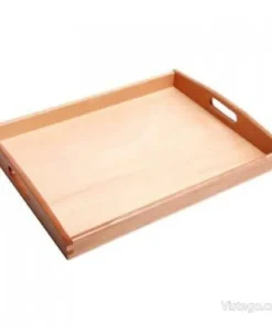 Дървен детски поднос за подредени игри