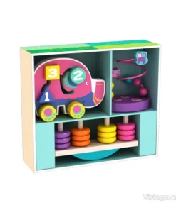 Дървен комплект за игра – лабиринт