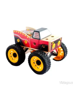 Дървен конструктор за игра - монстър трък