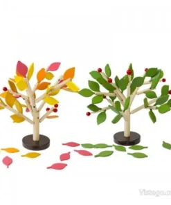 Дървени пъзели за сглобяване – четири сезона