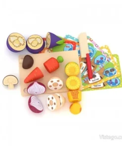 дървени зеленчуци за рязане