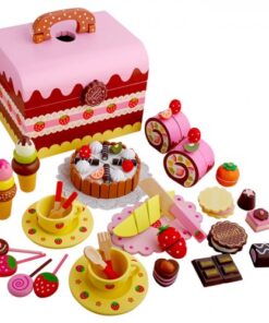 Детски дървен чаен сервиз - 59 части