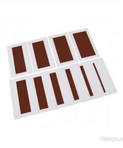 Кафява стълба на Монтесори за игра - карти