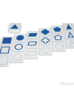 Карти с геометрични фигури за Монтесори