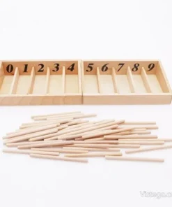 Кутия с вретена за Монтесори занимания