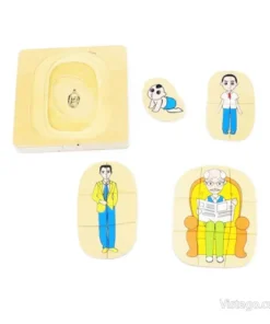 Многослоен пъзел за игра Кръговратът на живота - Mъж