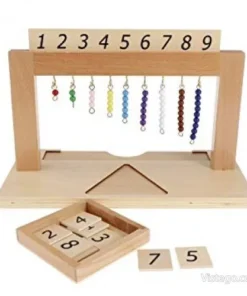 Монтесори рамка за нанизи за учене