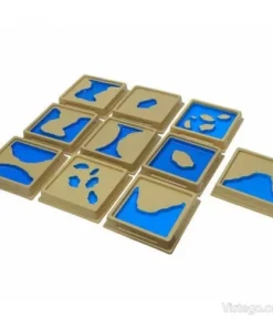 Монтесори релефни плочки за земни форми