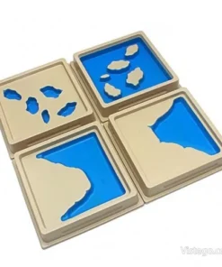 Монтесори релефни плочки за земни форми