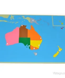 Пъзел Монтесори за Океания с карта