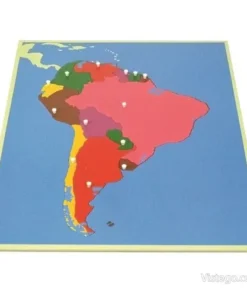 Пъзел Монтесори за учене – карта на Южна Америка