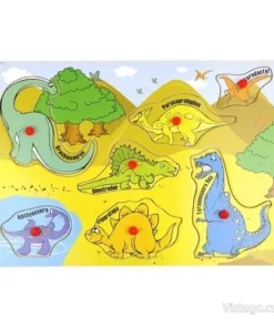 Пъзел с динозаври за първи умели ръце