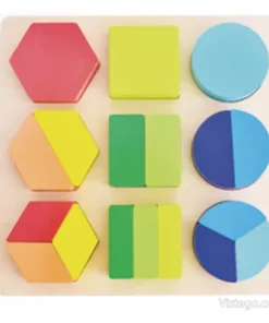 Пъзел-сортер с геометрични форми за деца
