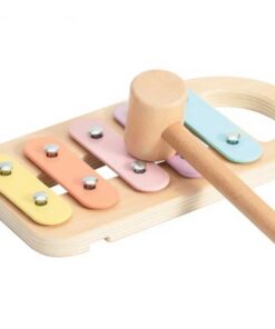 Дървена детска игра сортер таралеж с ксилофон
